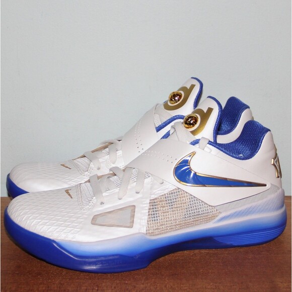 Nike Zoom KD 4 \'The Real MVP\' Basketball Shoes Mens 9.5 Summit White Royal main image 9